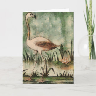 Pink Flamingo Greeting Card