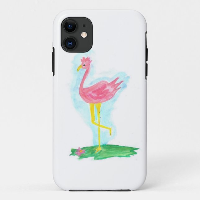 Pink Flamingo I Phone Case (Back)