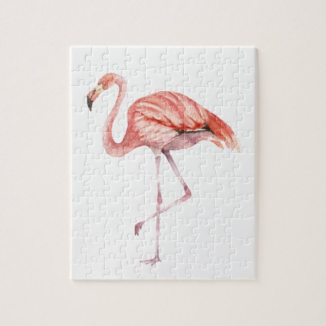 Pink Flamingo Jigsaw Puzzle (Vertical)