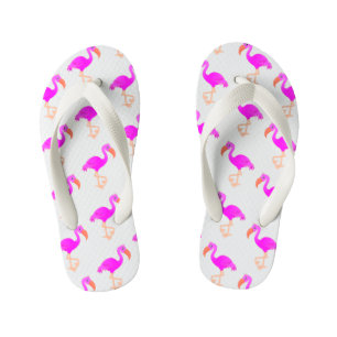 Pink Flamingo Kid's Flip Flops