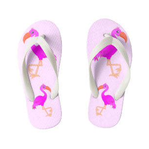 Pink Flamingo Kid's Flip Flops