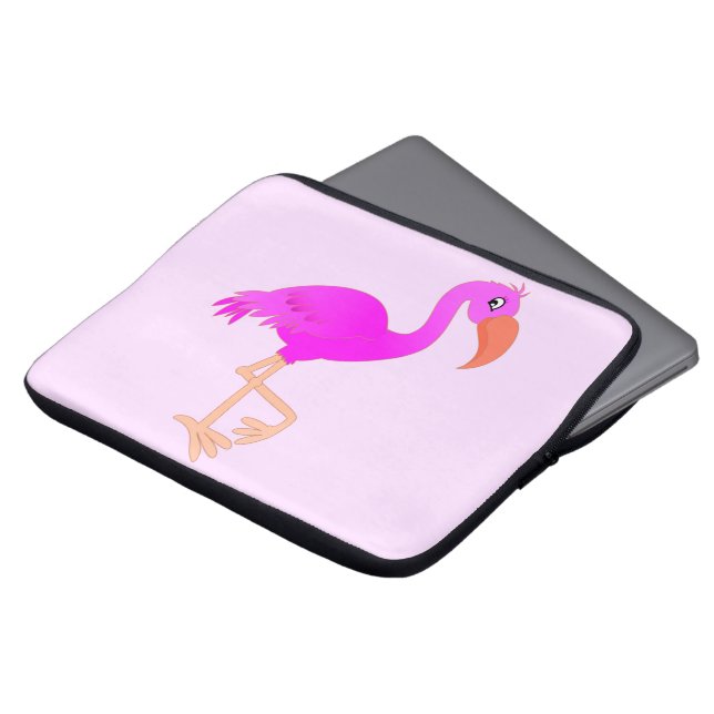 Pink Flamingo Laptop Sleeve (Front Top)