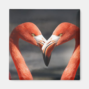 Pink Flamingo Love Magnet