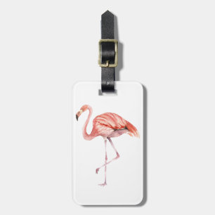 Pink Flamingo Luggage Tag