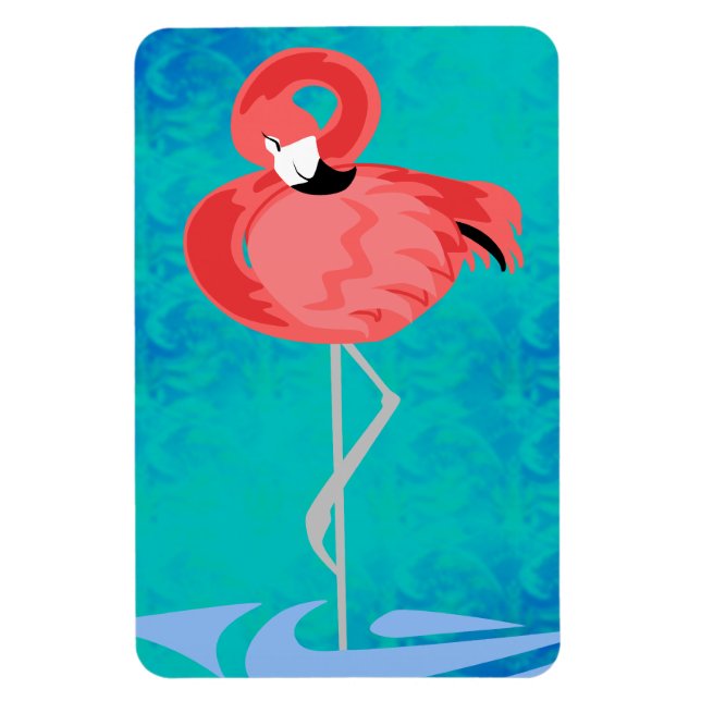 Pink Flamingo Magnet (Vertical)