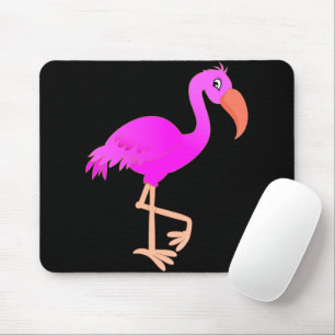 Pink Flamingo Mouse Pad - Custom Colors or Text
