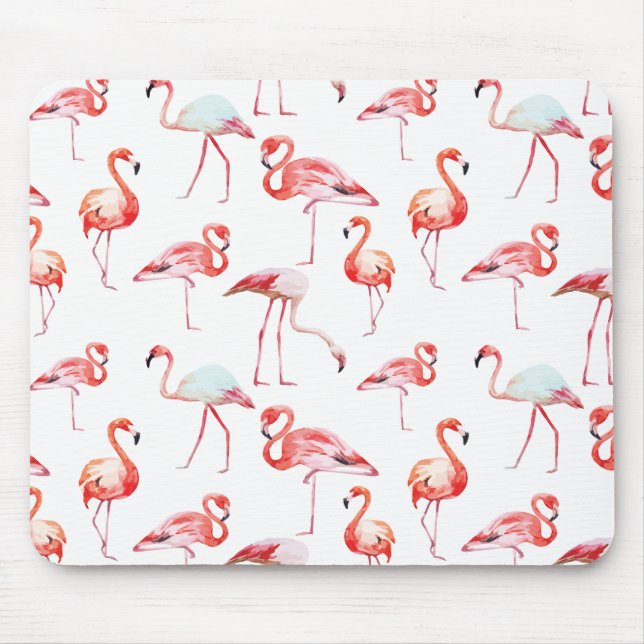 Pink Flamingo Mousepad (Front)