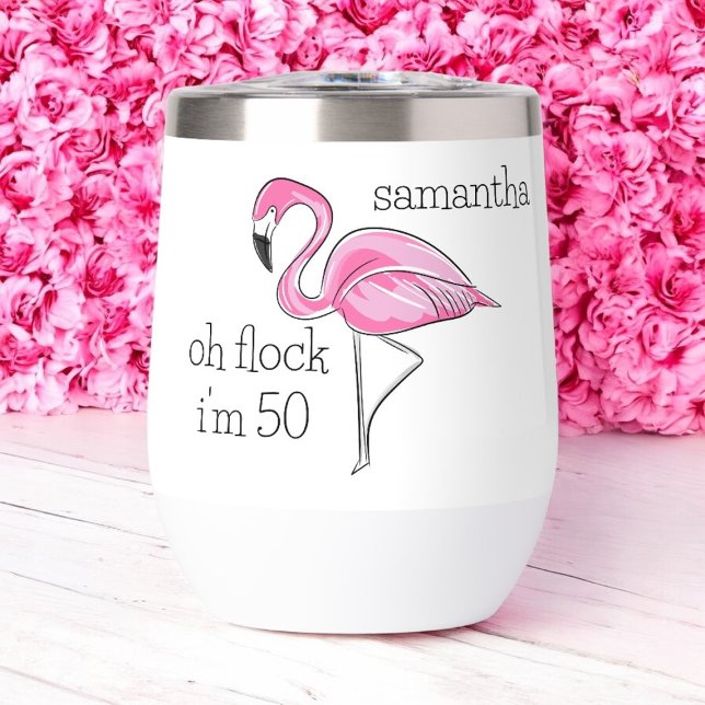 Pink Flamingo Oh Flock I'm 50 Birthday Custom (Creator Uploaded)