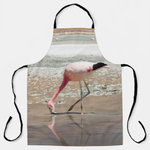 PINK FLAMINGO ON BODY OF WATER APRON
