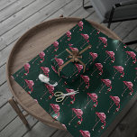 Pink Flamingo Pattern Wine Drinker Funny Wrapping Paper<br><div class="desc">Unleash your tropical side with our Flamingo Paradise wrapping paper! This vibrant design features a flamingos pattern. The perfect way to add a touch of exotic flair to your gifts,  this paper will make any present extra special.</div>
