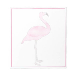 Pink Flamingo Pink Border Transparent Overlay Notepad