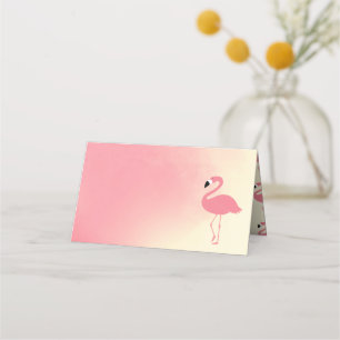 Pink Flamingo   Place Cards
