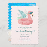 Pink Flamingo Pool Birthday Party Invitation<br><div class="desc">Pink Flamingo Pool Birthday Party Invitation</div>