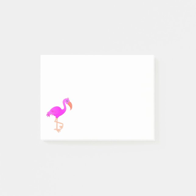 Pink Flamingo Post-it Notes (Front)