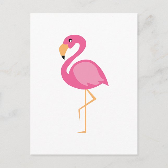 Pink Flamingo Postcard (Front)