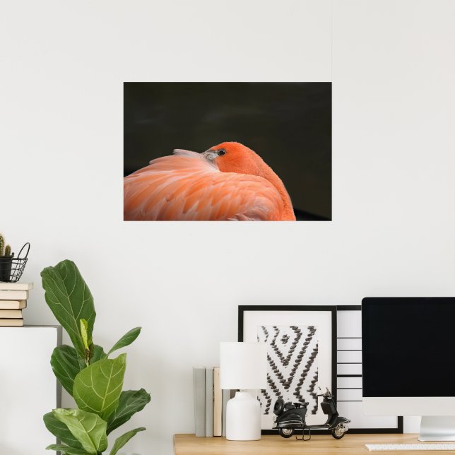 Pink flamingo poster (Home Office)