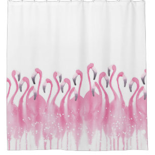 Pink Flamingo shower curtain