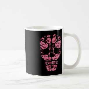 Pink Flamingo Skull Breast Cancer Awareness Hallow Coffee Mug
