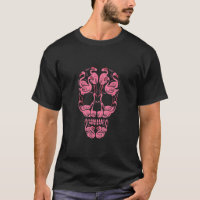 Pink Flamingo Skull Breast Cancer Awareness Hallow