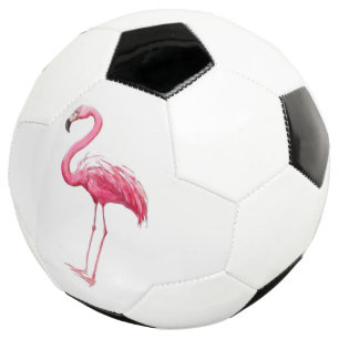 Pink Flamingo Soccer Ball