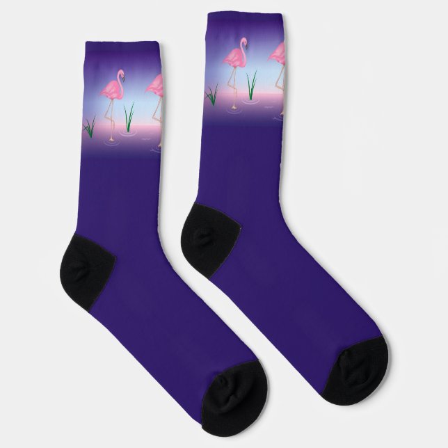 Pink Flamingo Socks (Right)