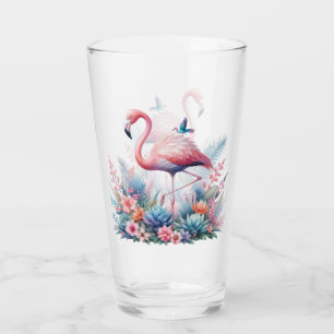 Pink Flamingo Sublimation-95160 Glass