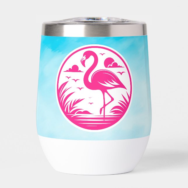 Pink Flamingo Summer Circle Design-68730 (Front)