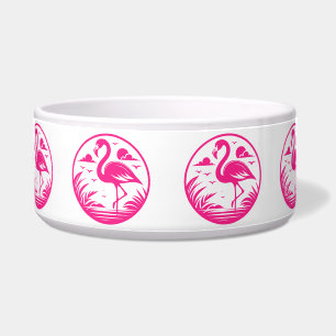 Pink Flamingo Summer Circle Design-68730