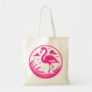 Pink Flamingo Summer Circle Design-68730 Tote Bag