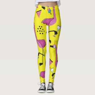 Pink Flamingo: Summer Fashion Pattern Leggings