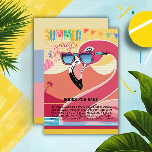 Pink Flamingo Summer Party  Enclosure Card (Creator Uploaded)