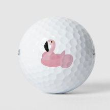 Pink Flamingo Summer Pool Float Golf Ball