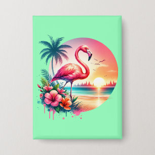 Pink Flamingo Sunset Clipart-93938