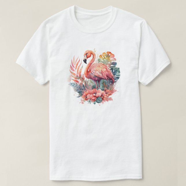 Pink Flamingo T-Shirt (Design Front)