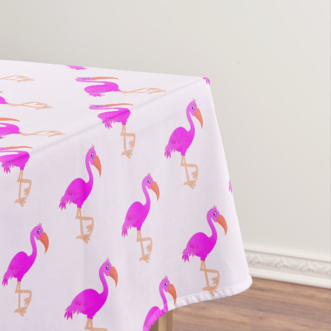 Pink Flamingo Tablecloth (In Situ)