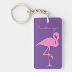Pink Flamingo Thunder_Cove Key Ring