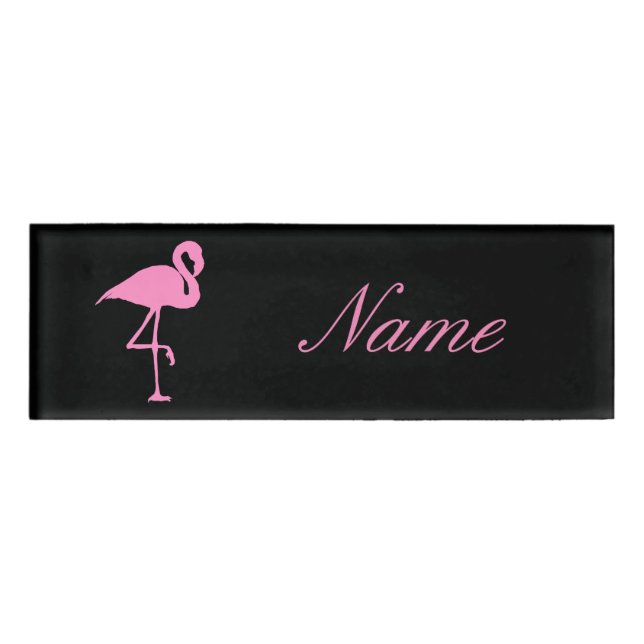 Pink Flamingo Thunder_Cove Name Tag (Front)