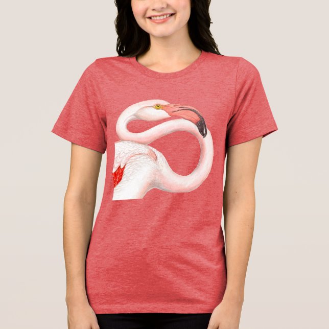 Pink Flamingo Tri-Blend Shirt (Front)