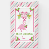 Pink Flamingo Tropical Christmas