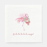 Pink Flamingo Tropical Christmas