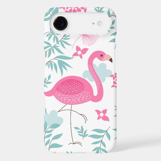 Pink Flamingo & Tropical Flowers Pattern GS7 Case-Mate Samsung Galaxy Case (Back)