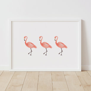 Pink Flamingo Tropical Nursery Decor