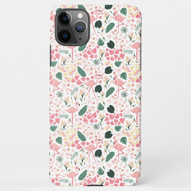 Pink Flamingo Tropical Slim Fit Case (Back)