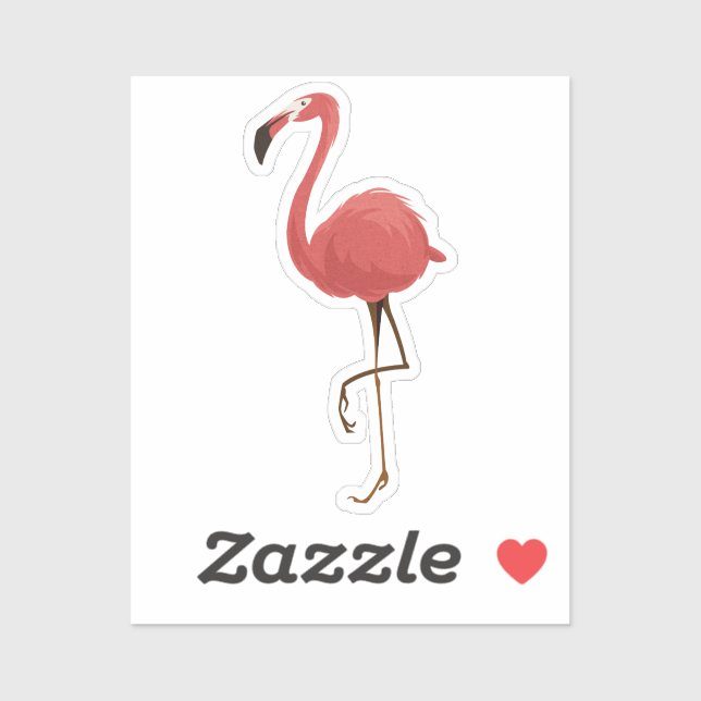 Pink Flamingo Tropics Coastal Beach Bird (Sheet)