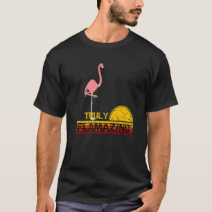 Pink Flamingo Truly Flamazing Summer White T-Shirt