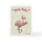 Pink Flamingo Valentine's Day Paper Greeting Card