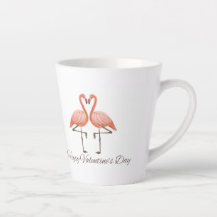 Pink Flamingo Valentine's Mug – Whimsical Romantic
