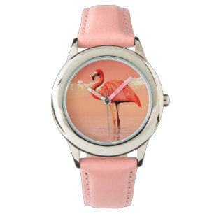 Pink flamingo watch
