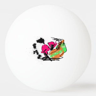 Pink flamingo WILDONE  Ping Pong Ball