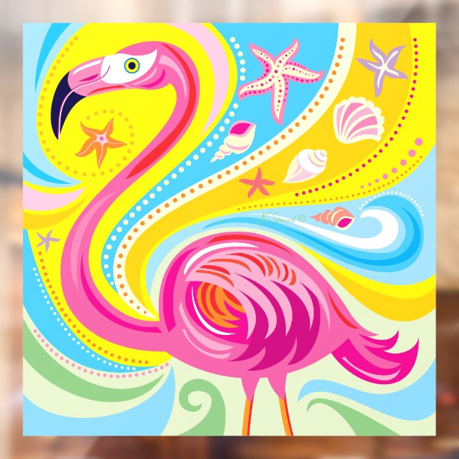 Pink Flamingo with Starfish (Sheet 2)